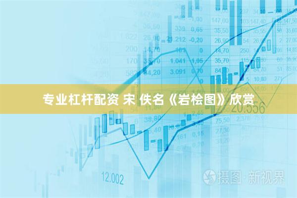 专业杠杆配资 宋 佚名《岩桧图》欣赏